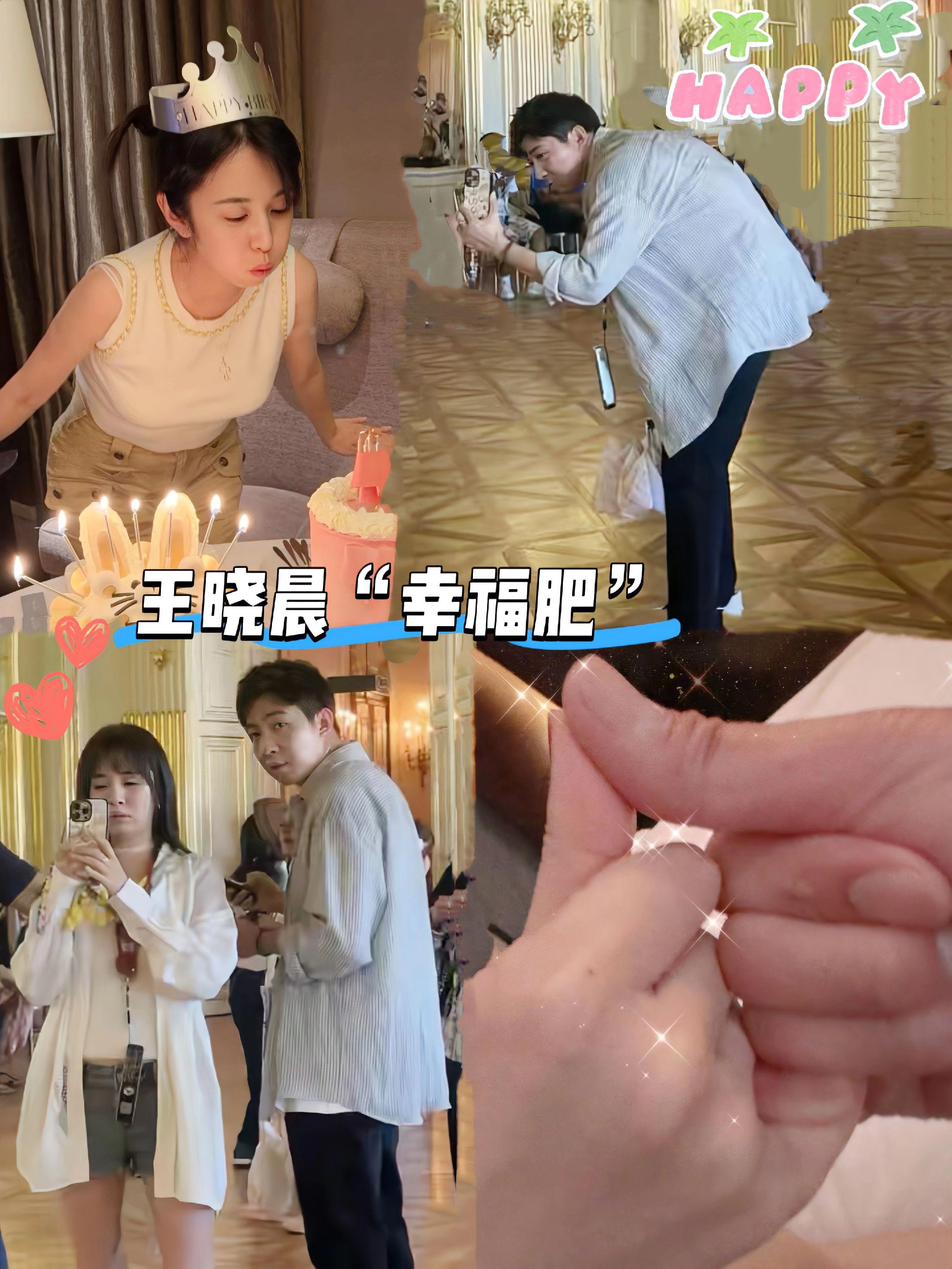 王晓晨俞灏明一起度假好幸福。王晓晨面部圆润，妥妥的“幸福肥”呀，王晓晨...