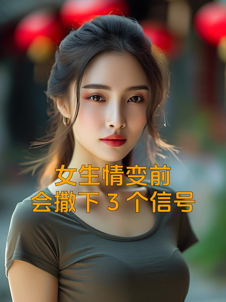 女生情变前，会撒下3个信号