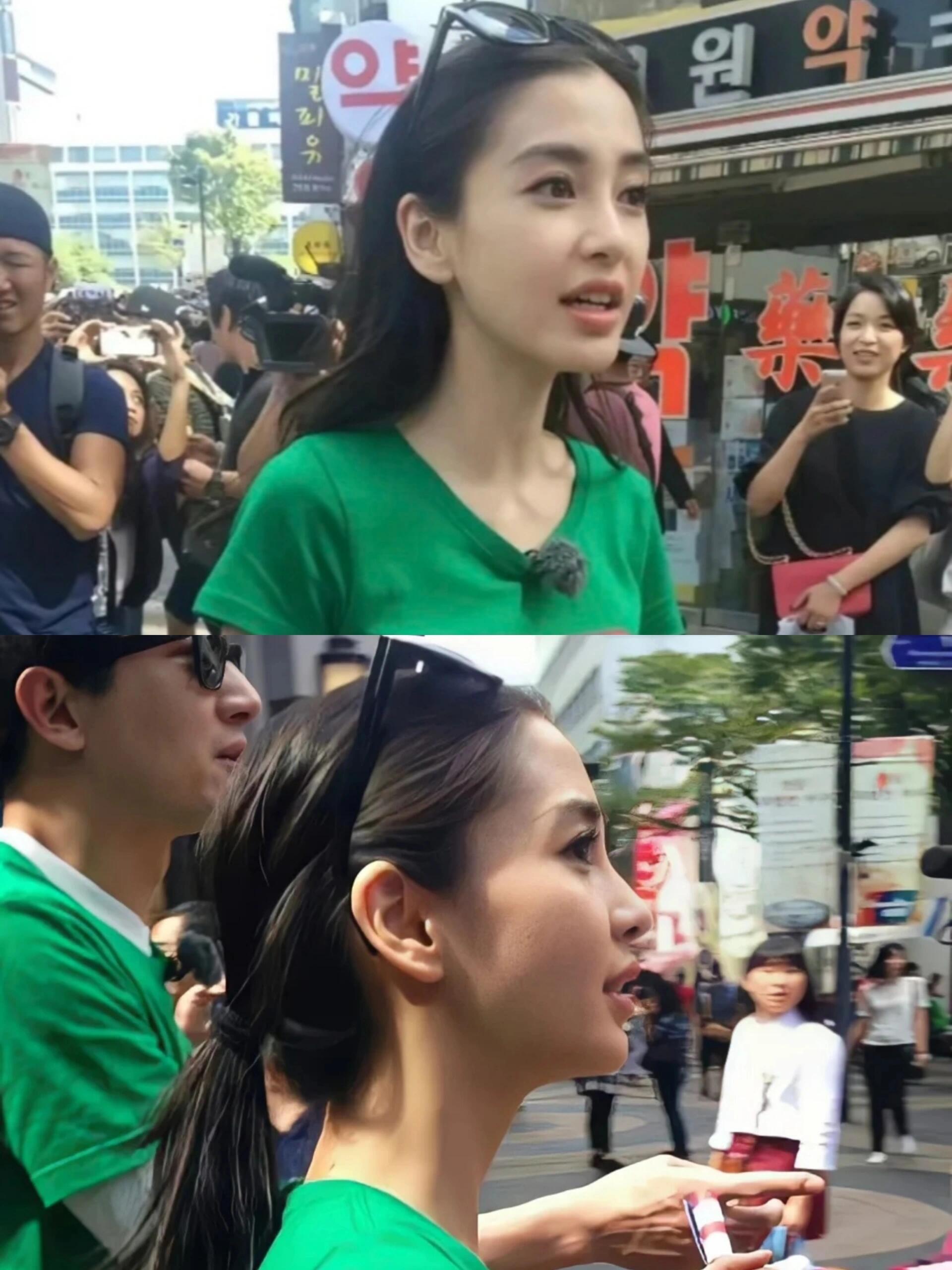 早期跑男里的baby，素颜出镜状态真实，没有厚重妆容和滤镜。难怪大家都怀念以前的