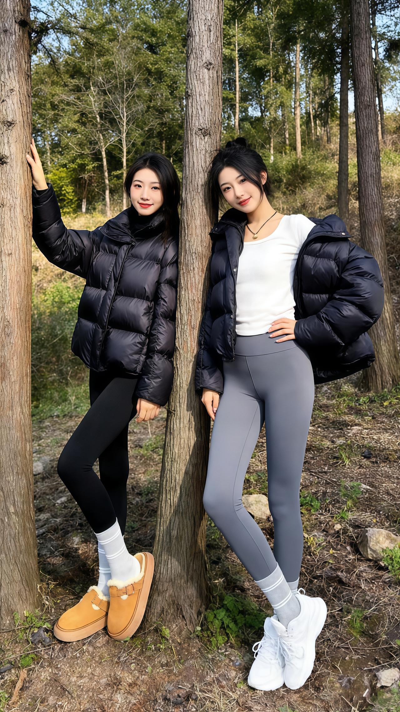 林间倚树倚，笑语共徘徊。