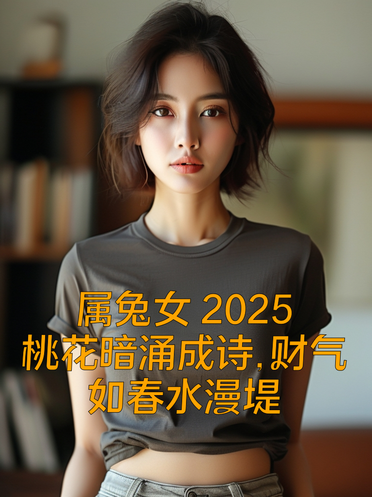 属兔女2025：桃花暗涌成诗，财气如春水漫堤