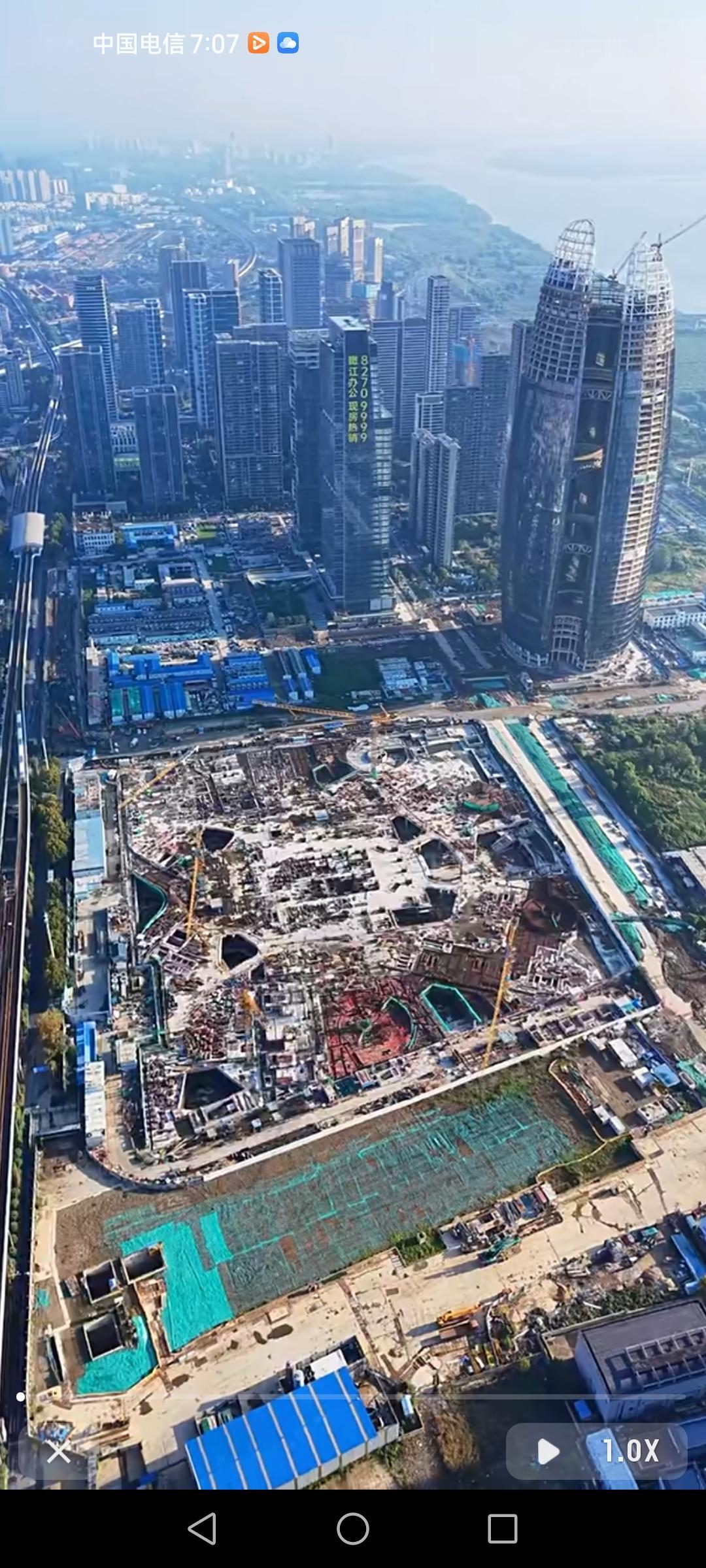 周大福金融中心进度曝光，这可是要成为武汉第一高楼啊！它位于江岸区，规划高度475