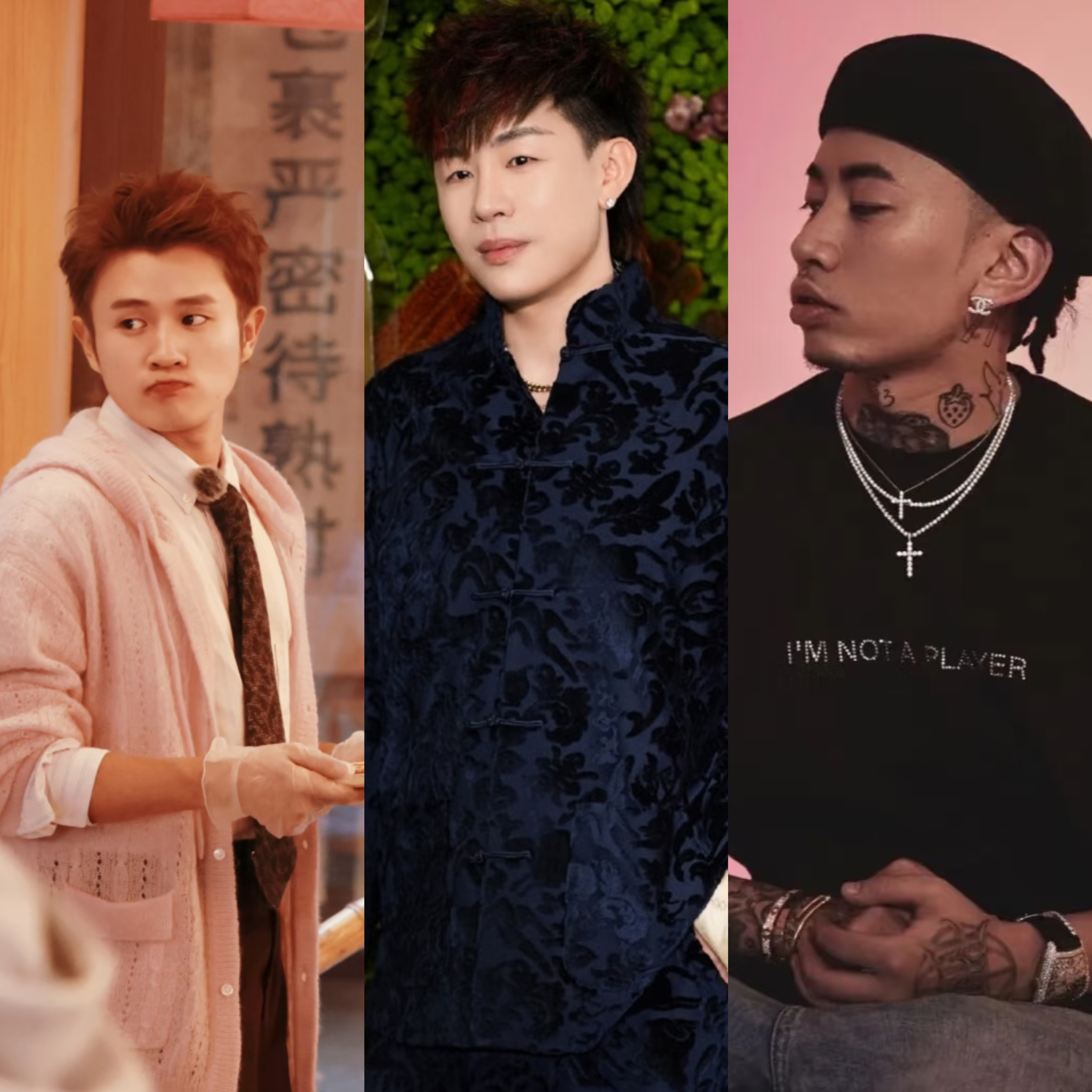 左边的是王勉，是脱口秀第三季的冠军，1994年的音乐人。参加过综艺，拍过电视。