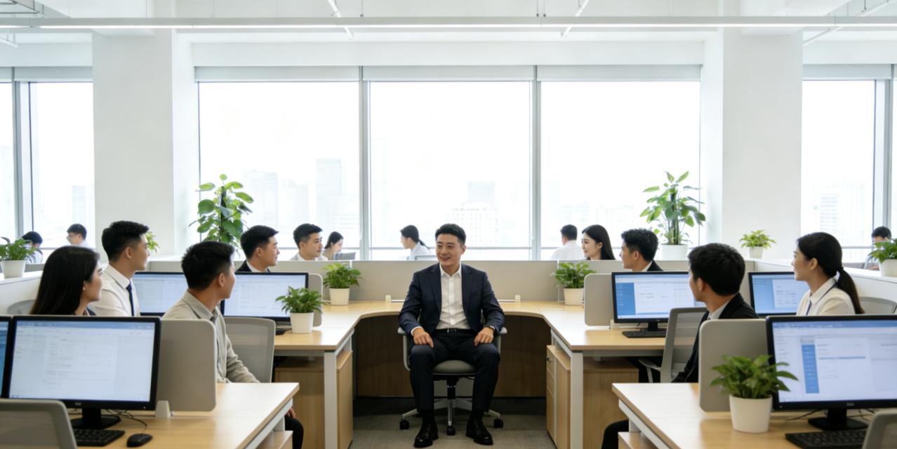 新来的张总推崇“开放式办公”，把自己的工位搬到大办公区正中间，说随时欢迎员工找他