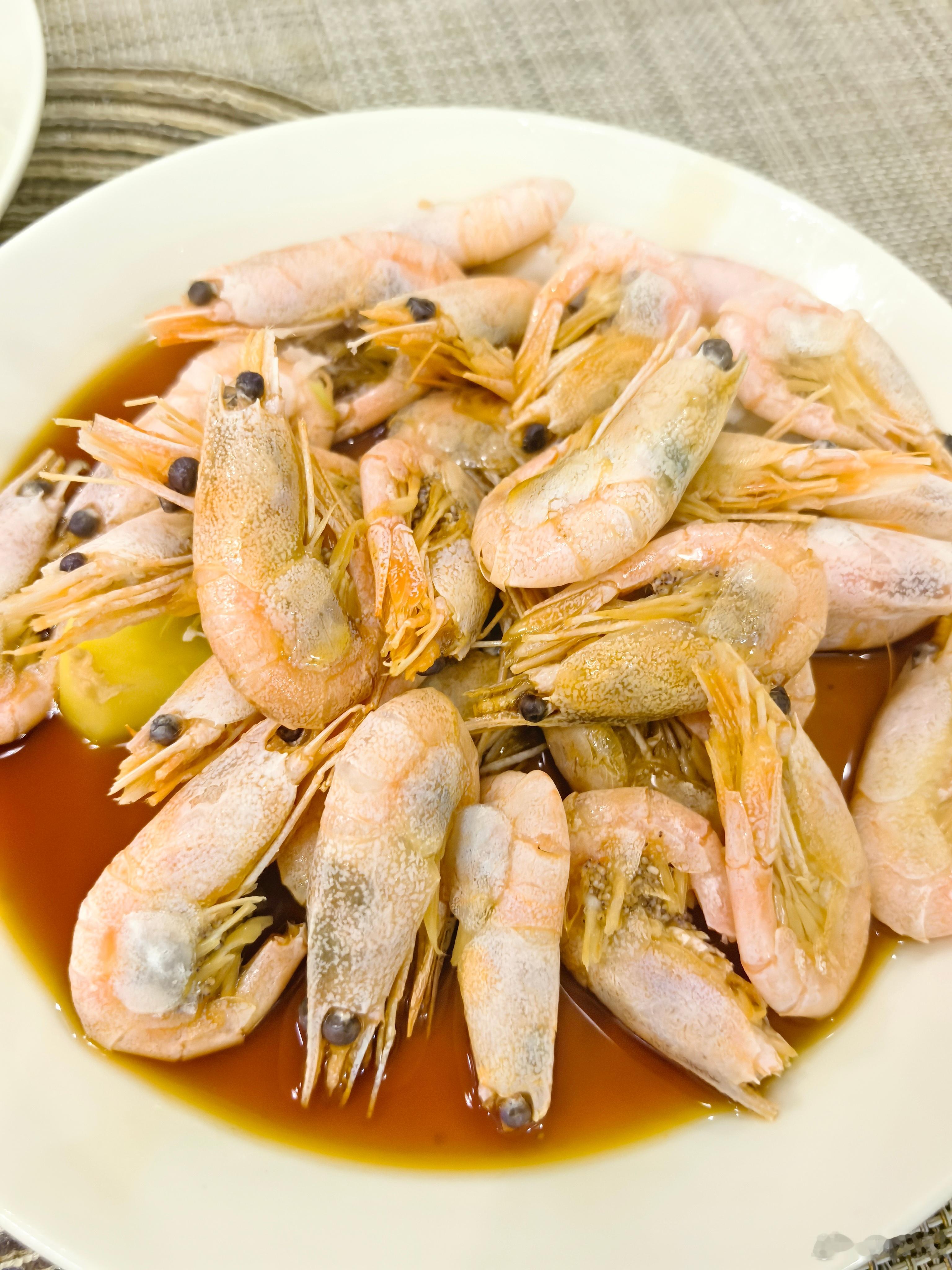 小夜一餐每日一餐分享北极甜虾咸菜毛豆子肉丝酱鸭舌蒸牛肉大白菜杭白菜上海