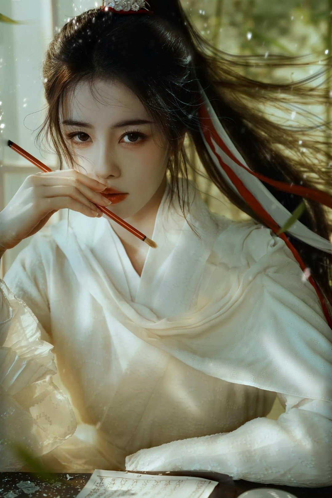 美成建模了姐姐。。。是的你没看错这是白鹿以为是动漫中的人走到了现实……