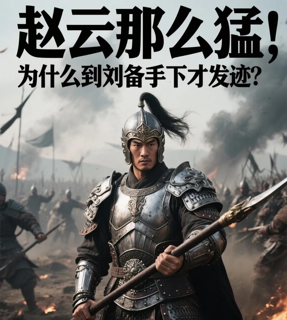 赵云那么猛，为什么到刘备手下才发迹？长坂坡战场，赵云抱着阿斗杀得浑身是血。曹操