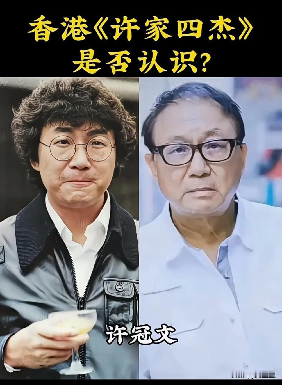 香港许家四杰文武英杰！许家四天才！你更喜欢哪一位？