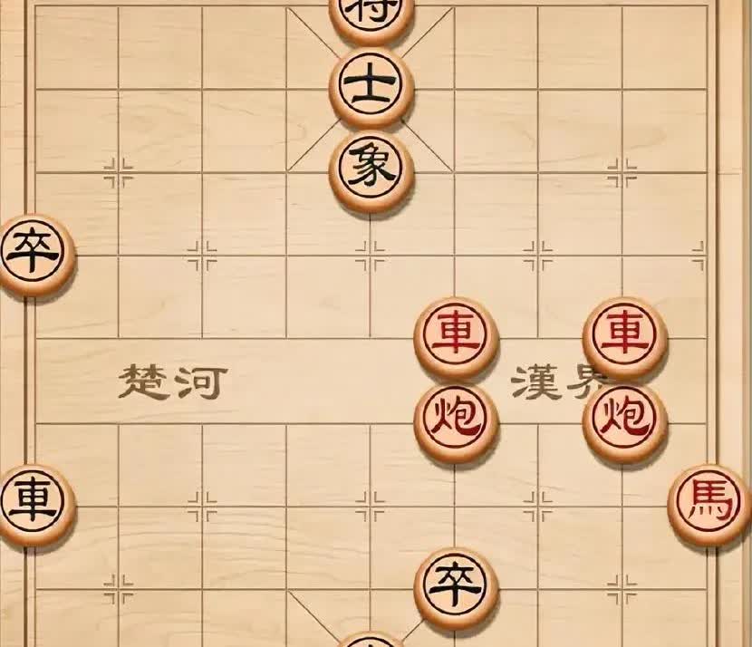 玩棋嘛，难免会碰到各种棘手的残局。比如下面这棋就比较诡异，明明红棋兵多将广实力强