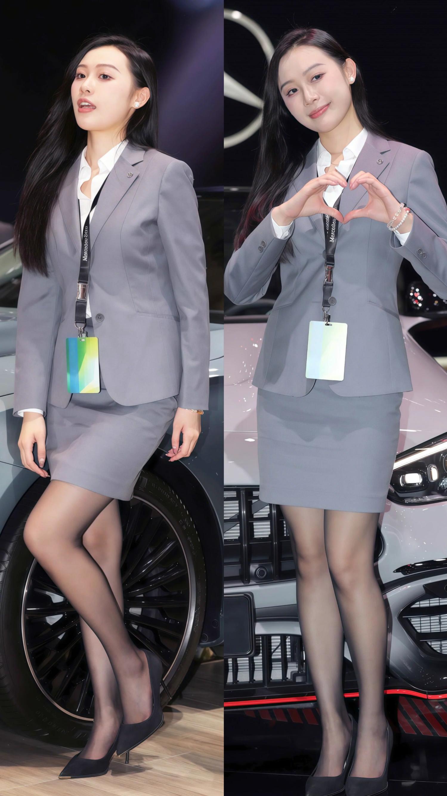 好身材好气质 职业装 极品车模 制服