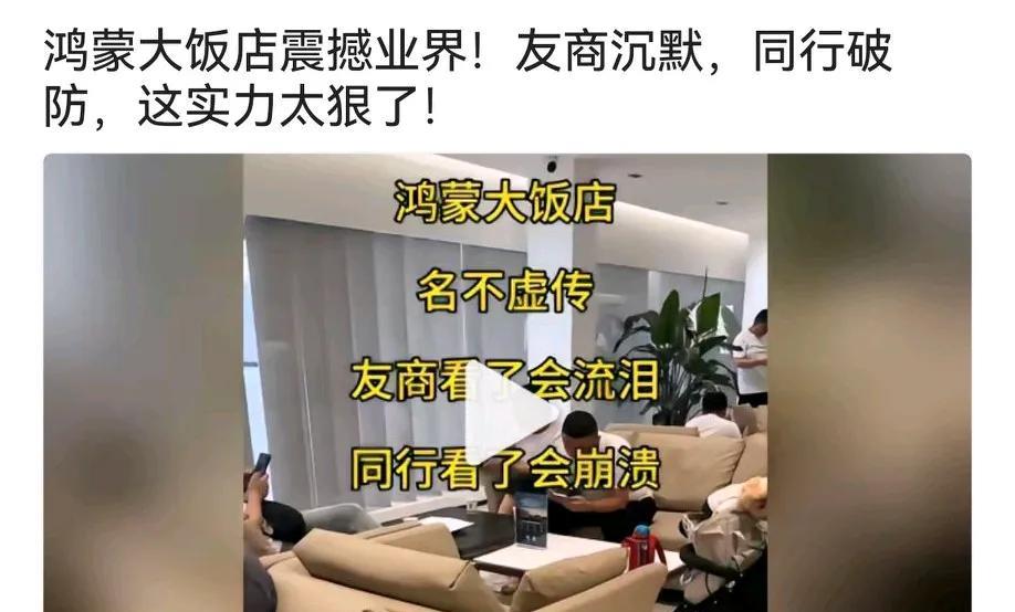 真的想骂人了！友商这下可糟心了，原本大家都在卖车，华为怎么转身干起饭店生意了