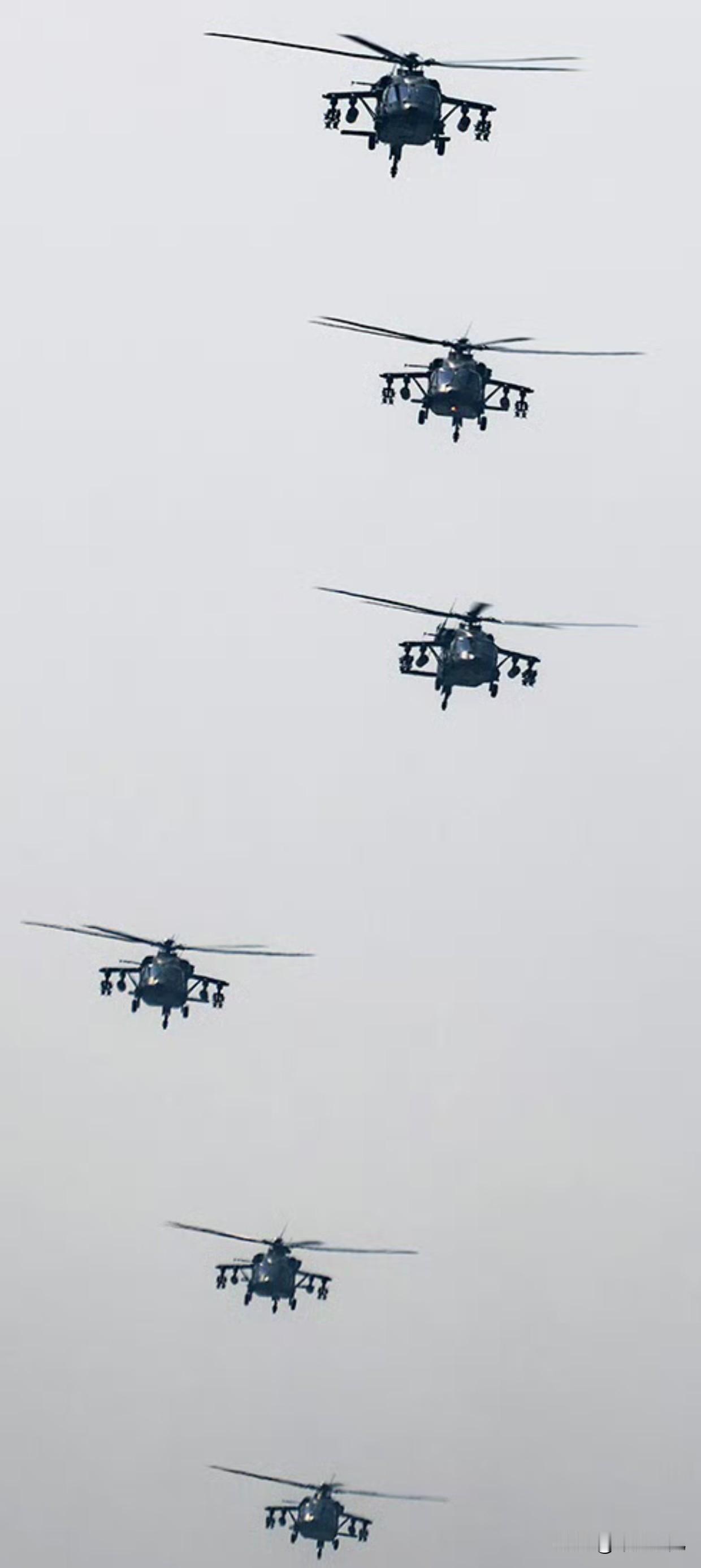 7架直20T同框照，压迫感快要窒息了，咋越瞅越害怕呢？直20T，打击能力看着