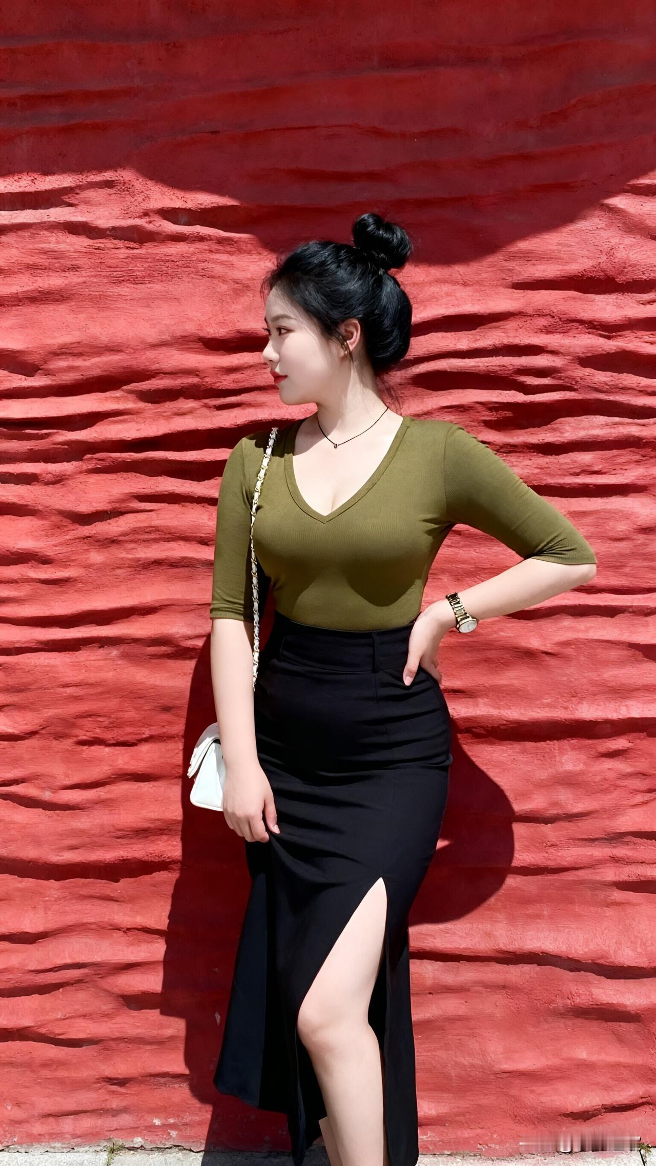 网红墙拍照才懂的真相：出片不靠背景靠搭配“刚到网红墙拍照时真的很天真，以为