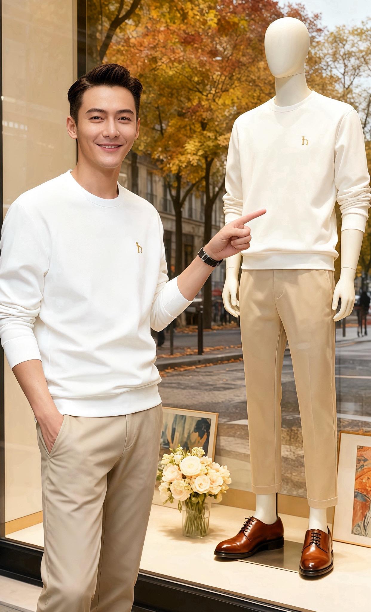 《秋窗下的柔软时刻》  周末午后的咖啡店，落地窗外的梧桐叶正裹着秋阳往...