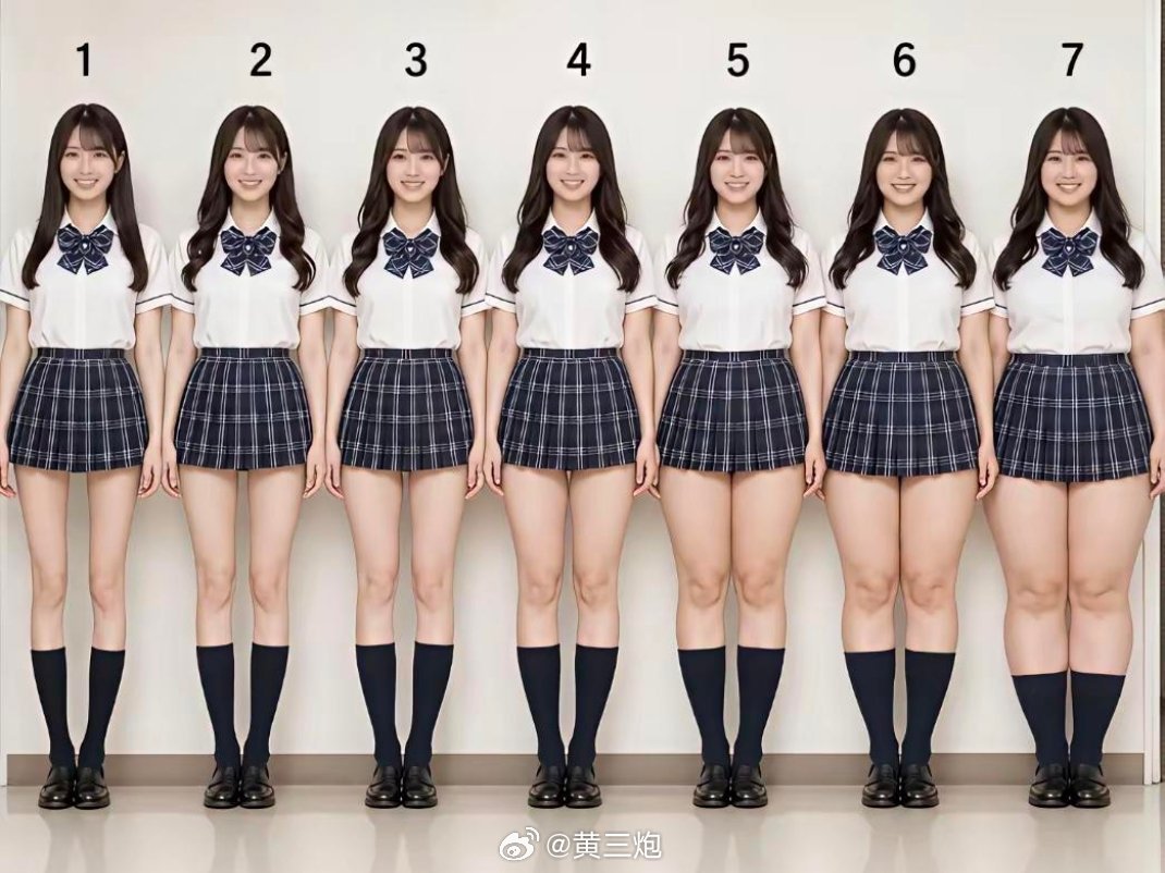以你的审美，觉得哪个体形最完美？ ？ ？ ​​​