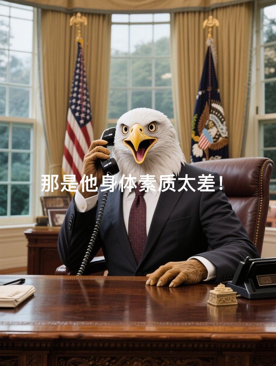 棒子：恭喜鹰酱载人绕月顺利返航！大毛：鹰酱家的宇航员真厉害，自己就能从接他的直