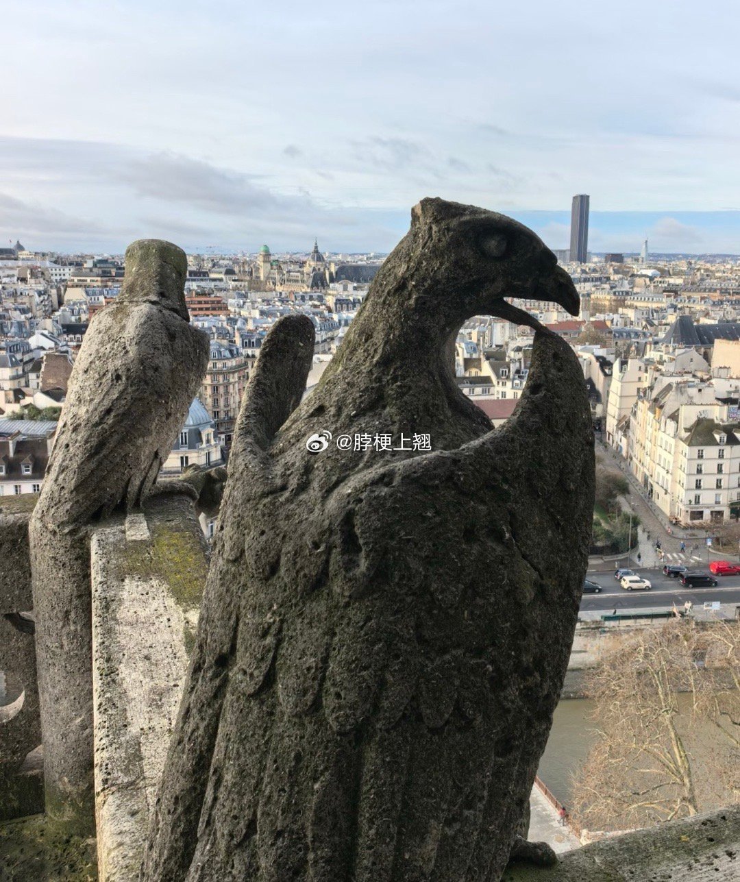 巴黎圣母院塔楼登顶，走在里面还是可以闻到新木头的味道