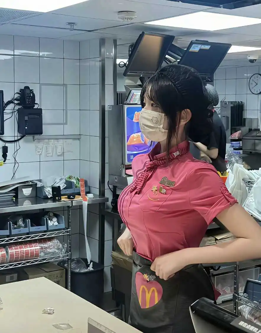 据说这是麦当劳的新制服，很不错哦！
