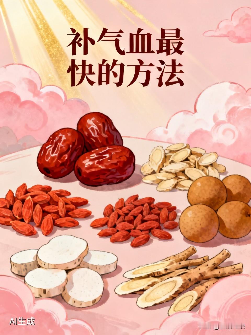 补气血最快最有效的方法，我有几个小妙招。饮食上，多吃含铁和优质蛋白的食物。像动物