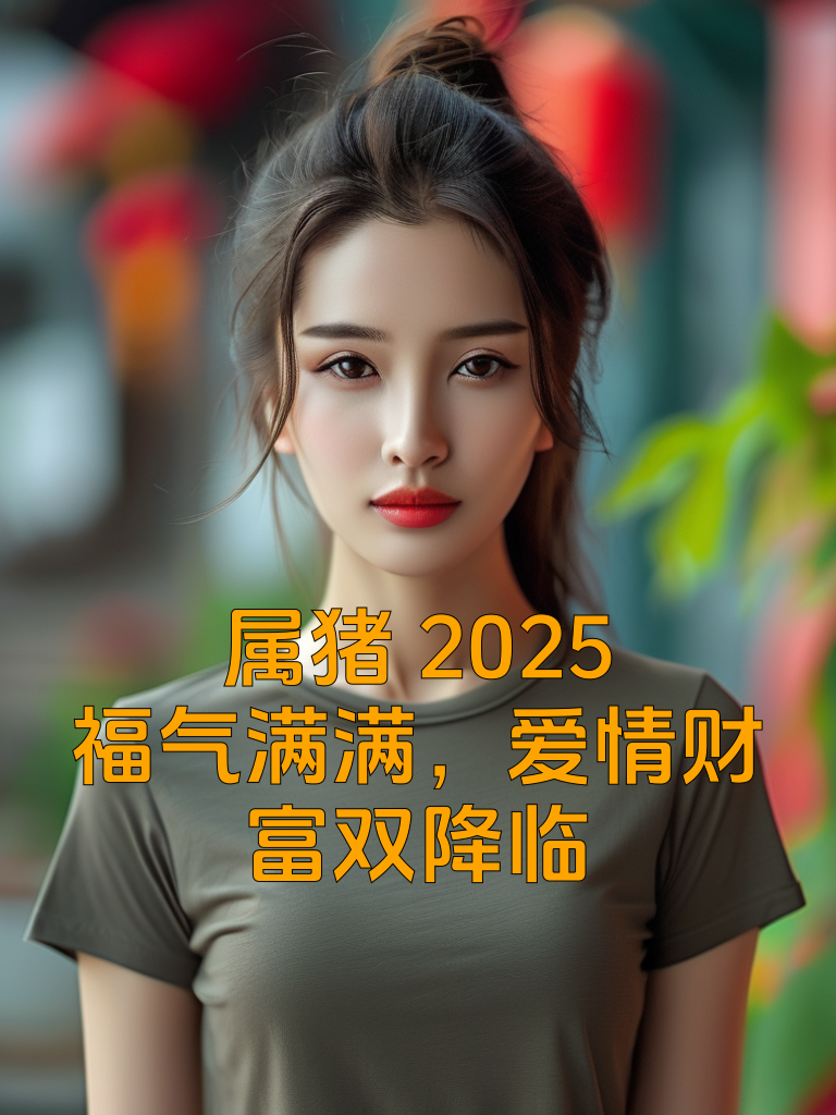 属猪2025：福气满满，爱情财富双降临