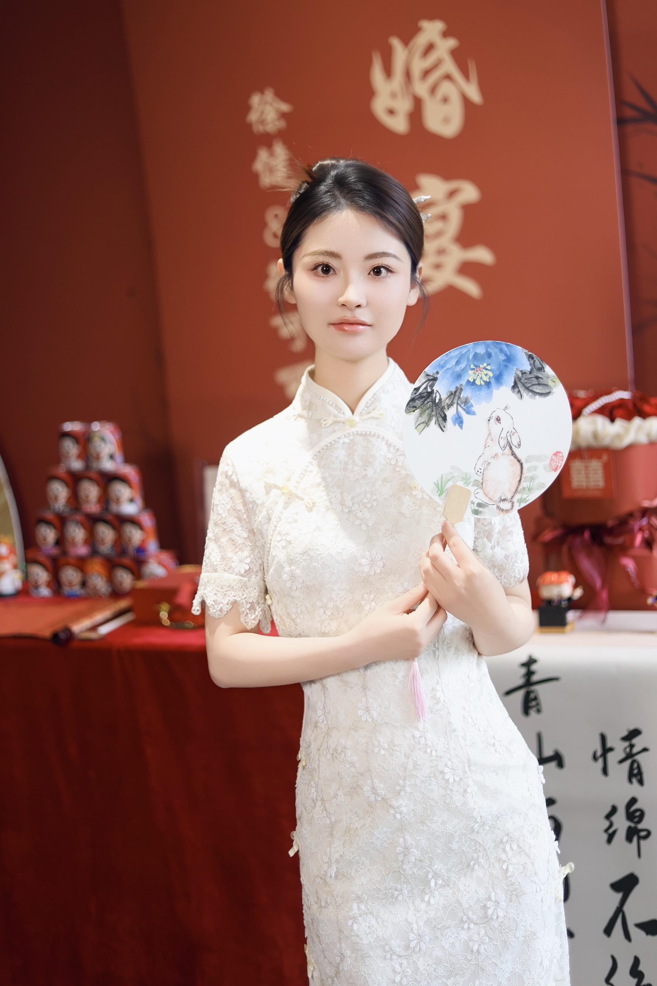 订婚快乐 订婚宴 旗袍 东方美学