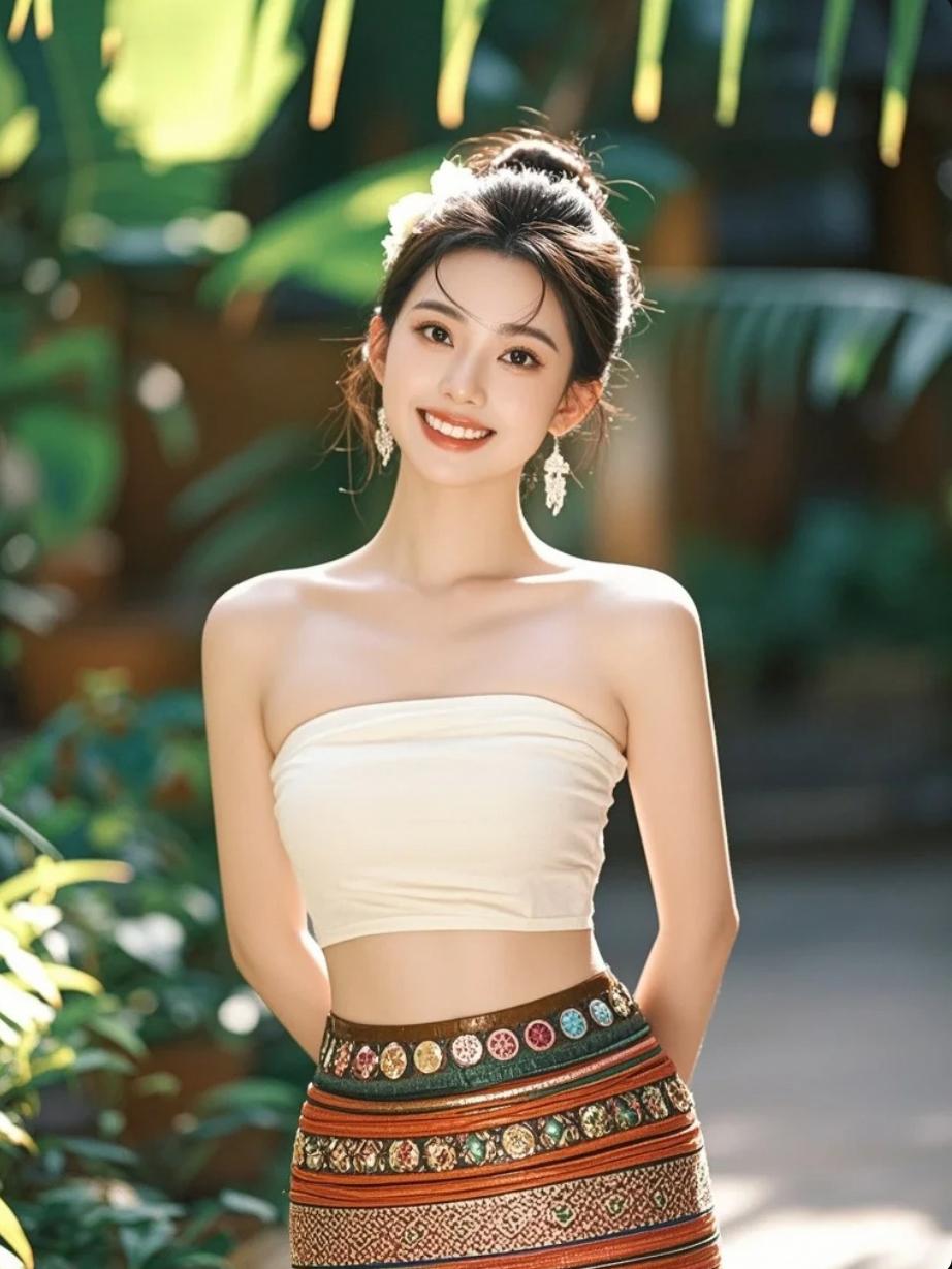 美到失语的傣族少女写真！
