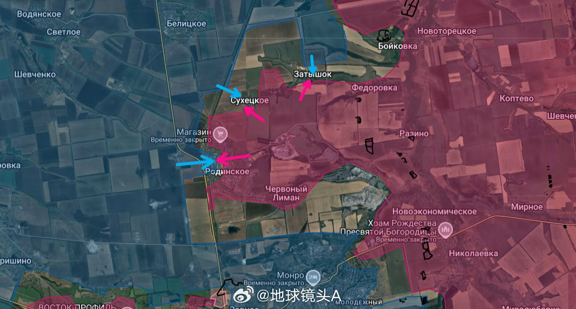 今天罗金西克蟋蟀再次组织大量乌军分三路向罗金西克发起进攻。这亦是2天之内乌军第四