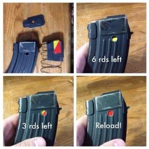 AK弹匣的弹量指示器