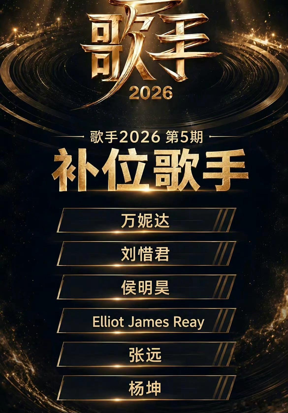 张碧晨淘汰今晚，《歌手2026》第一场月度赛结束，、和斯纳吉淘汰。侯明昊歌手现