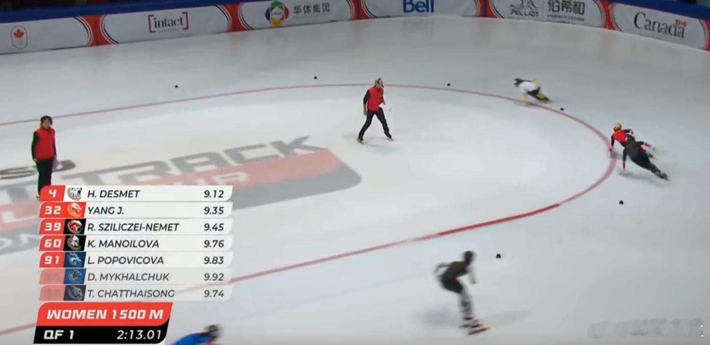 短道世巡女1500米中国两将会师半决赛另一将犯规遗憾出局10月11日凌晨，20