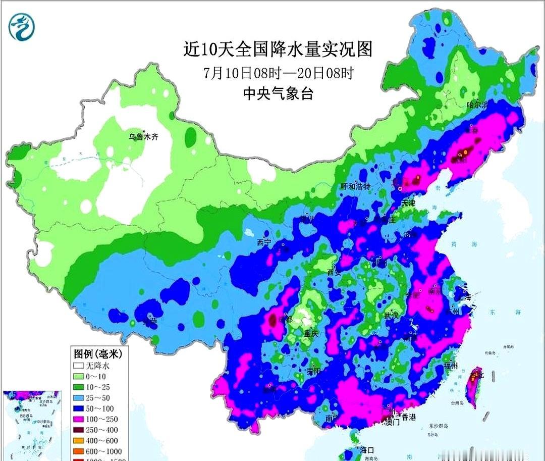 今年华北雨季像拉扯的皮筋。7月10日开启，预计8月29日收官，早开晚走；总量接