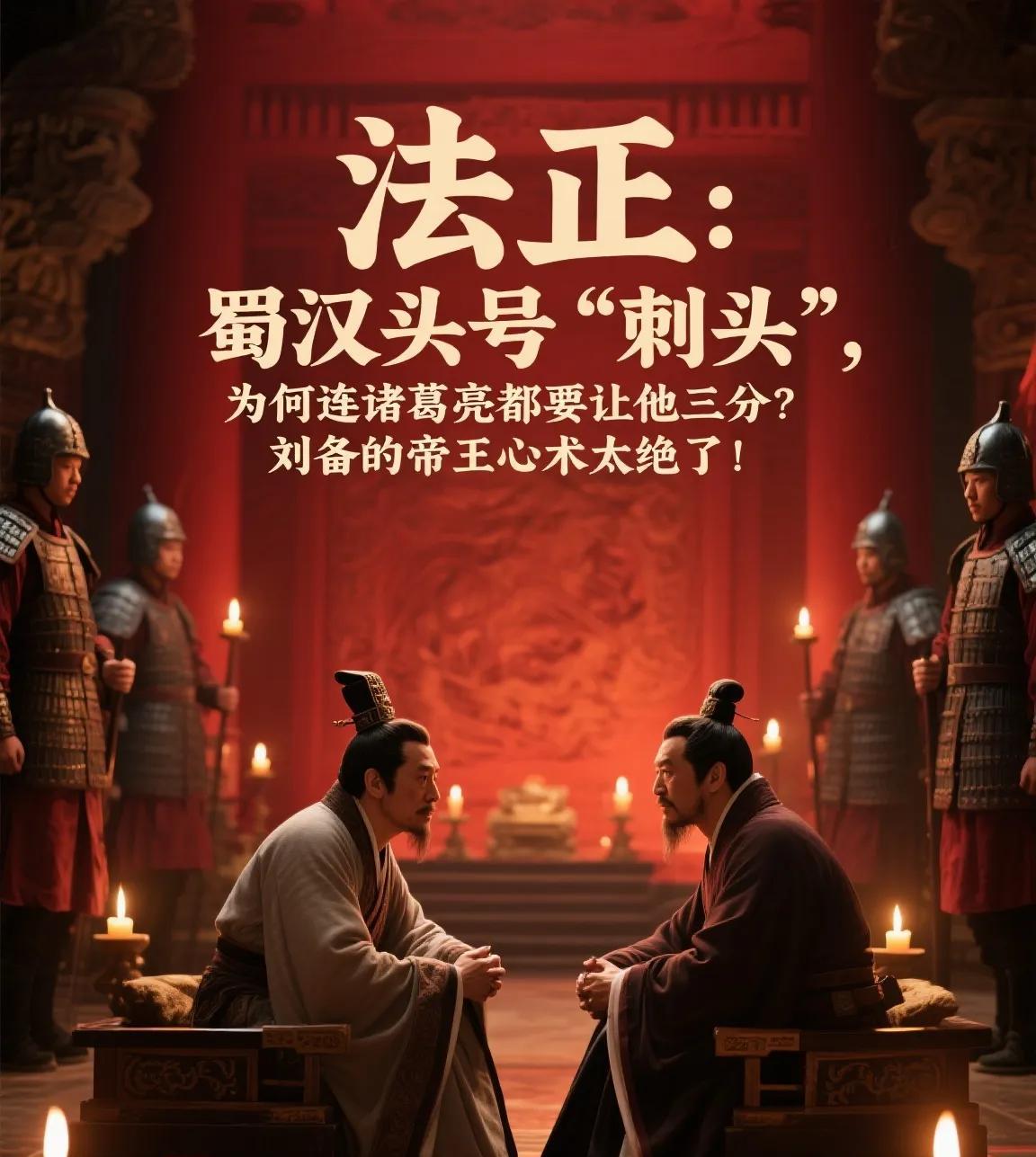 蜀汉头号“刺头”，为何连诸葛亮都要让他三分？刘备的帝王心术太绝了！“孝直为之辅