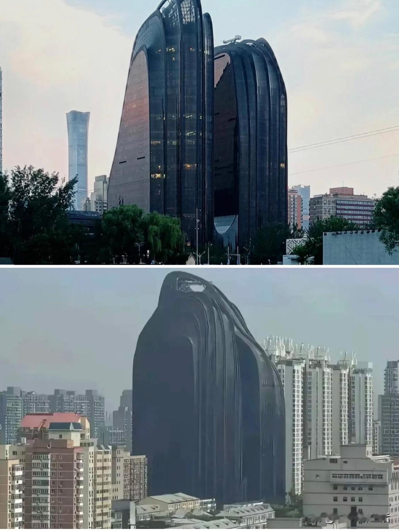 北京这栋黑楼火出圈！被喊黑山老妖，竟是大师设计？刷到这栋黑色建筑的图，网友