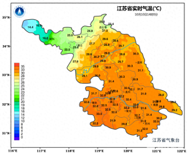 江苏这轮“超长待机”的高温, 10月下旬才能凉下来