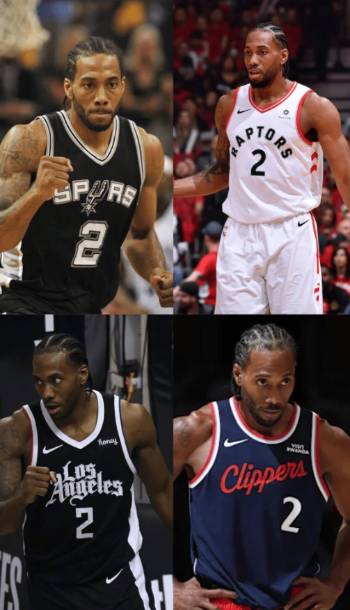 美媒更新动态，晒出一组伦纳德的照片。“17、19、21、26赛季的伦纳德，哪个