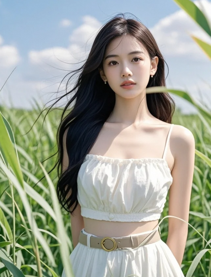 裙摆流淌着岩浆冷却的韵脚
