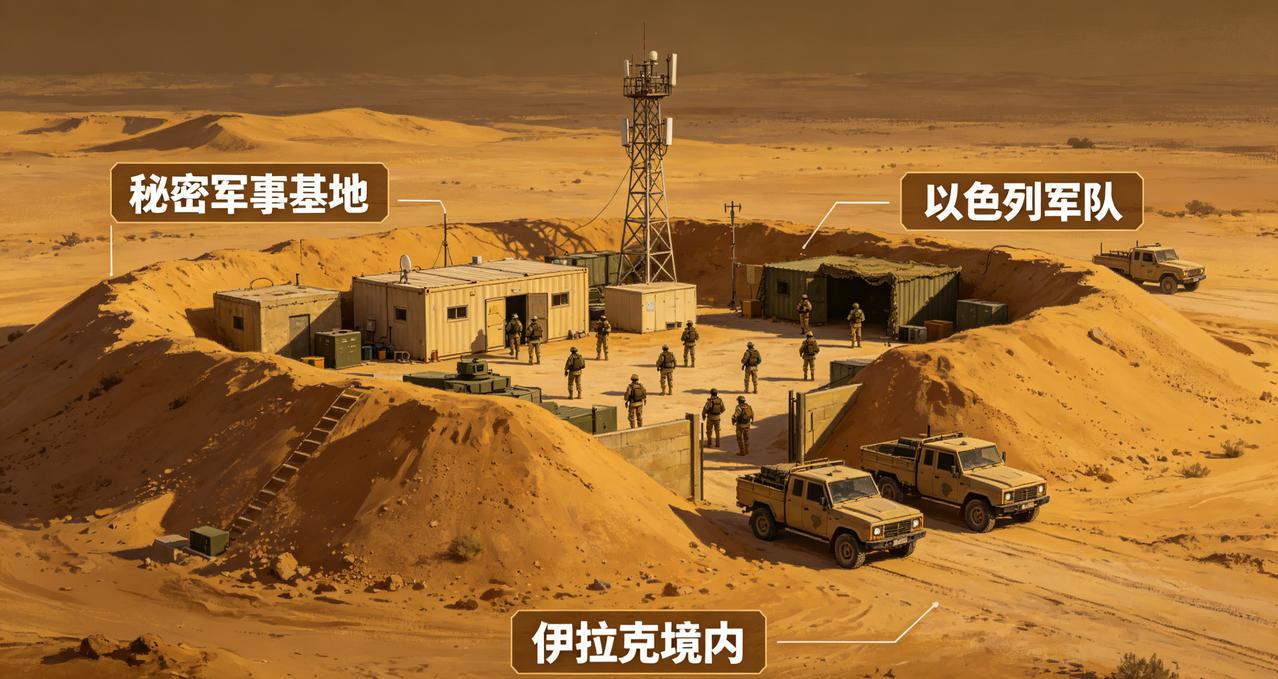 以色列沙漠里藏着个秘密基地！牧羊人路过差点撞见，以军直接炸了伊拉克侦察兵灭口伊