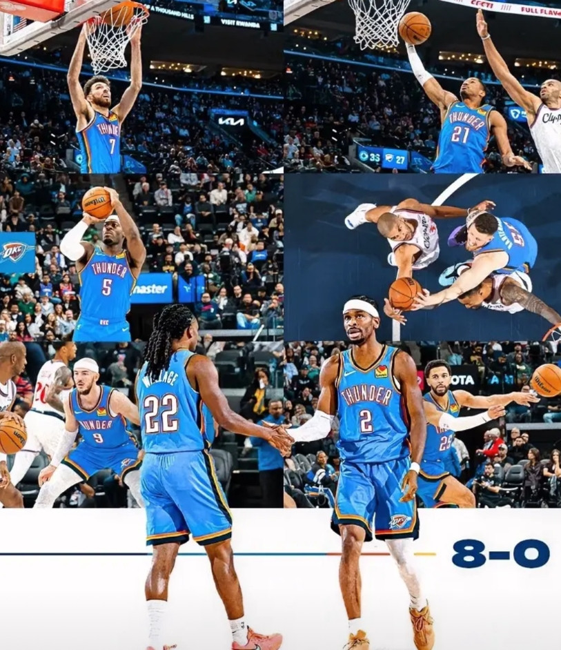 雷霆的比赛以后干脆直接套公式算了！第一节上来全主力试试强度，鸭梨划水不怎么出