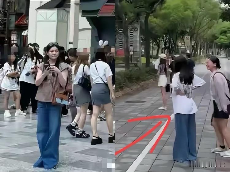 小玥儿裤子“踩地”，是继承了妈妈的审美还是没人管？近日，12岁的小玥儿随家人出