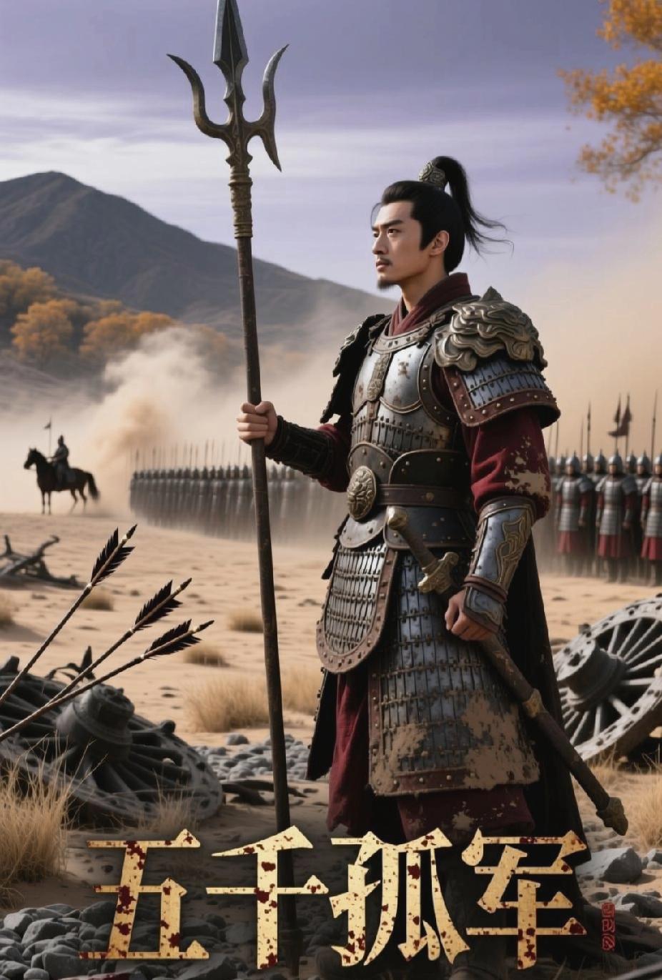 汉代飞将军李陵在与匈奴辗转接战数十日后，在矢尽粮绝、伤兵满营、外无救援的情况下，