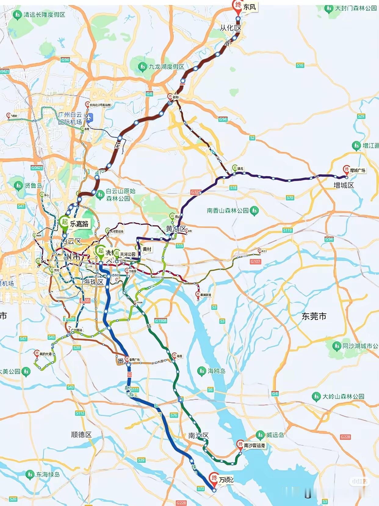 很多搭乘18号线往返南沙的乘客，都会被一个数据震撼。番禺广场到横沥两站之间的区间