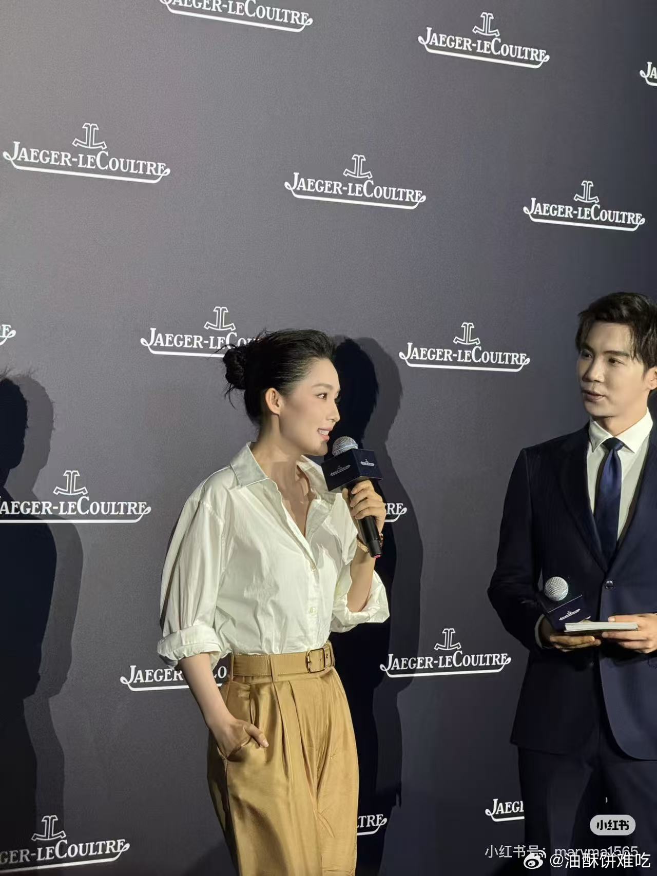 李沁积家活动造型李沁积家活动李沁妥妥的老公姐啊，气场2米8，喜欢她的造型，很简约