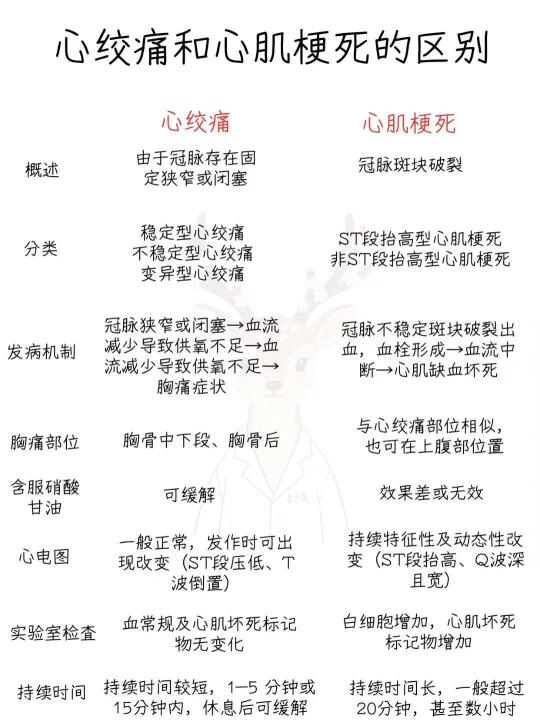 医学生笔记📝｜心绞痛vs.心肌梗死