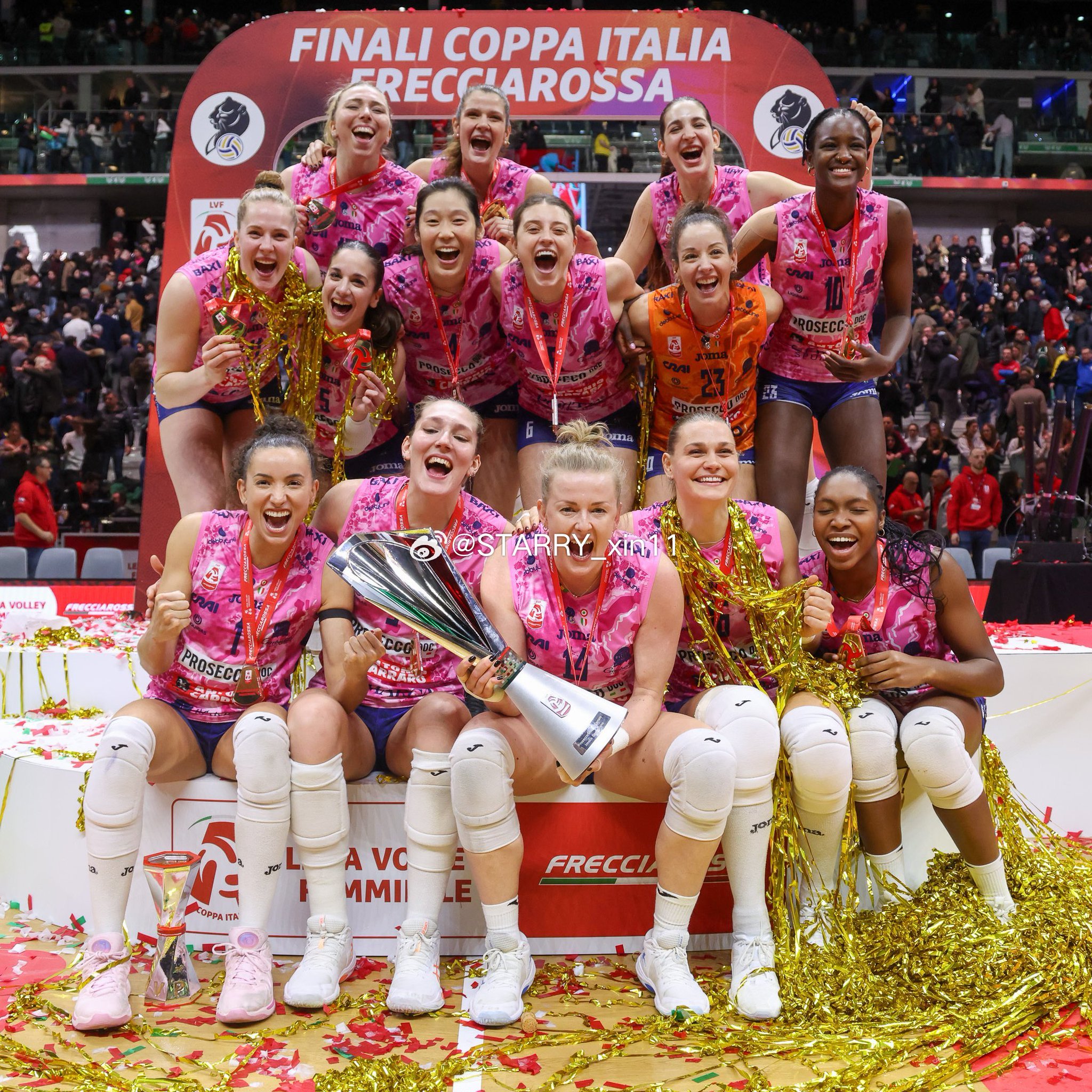 📸朱婷post朱婷朱婷意大利女排杯冠军女排