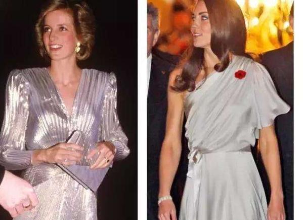 论气质,凯特的还是要略逊一筹!没办法,谁让她的婆婆是戴安娜,是那个王室时尚翘楚