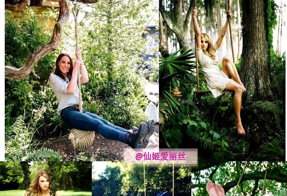 梅根的秋千摆拍，扮演快乐无忧小仙女？🎭笑死，这秋千荡得也太假了吧！