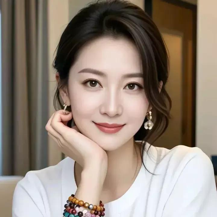 温柔优雅，微笑如春风，美若天仙。少女感笑容温婉高级温婉出众温婉眸光永远美