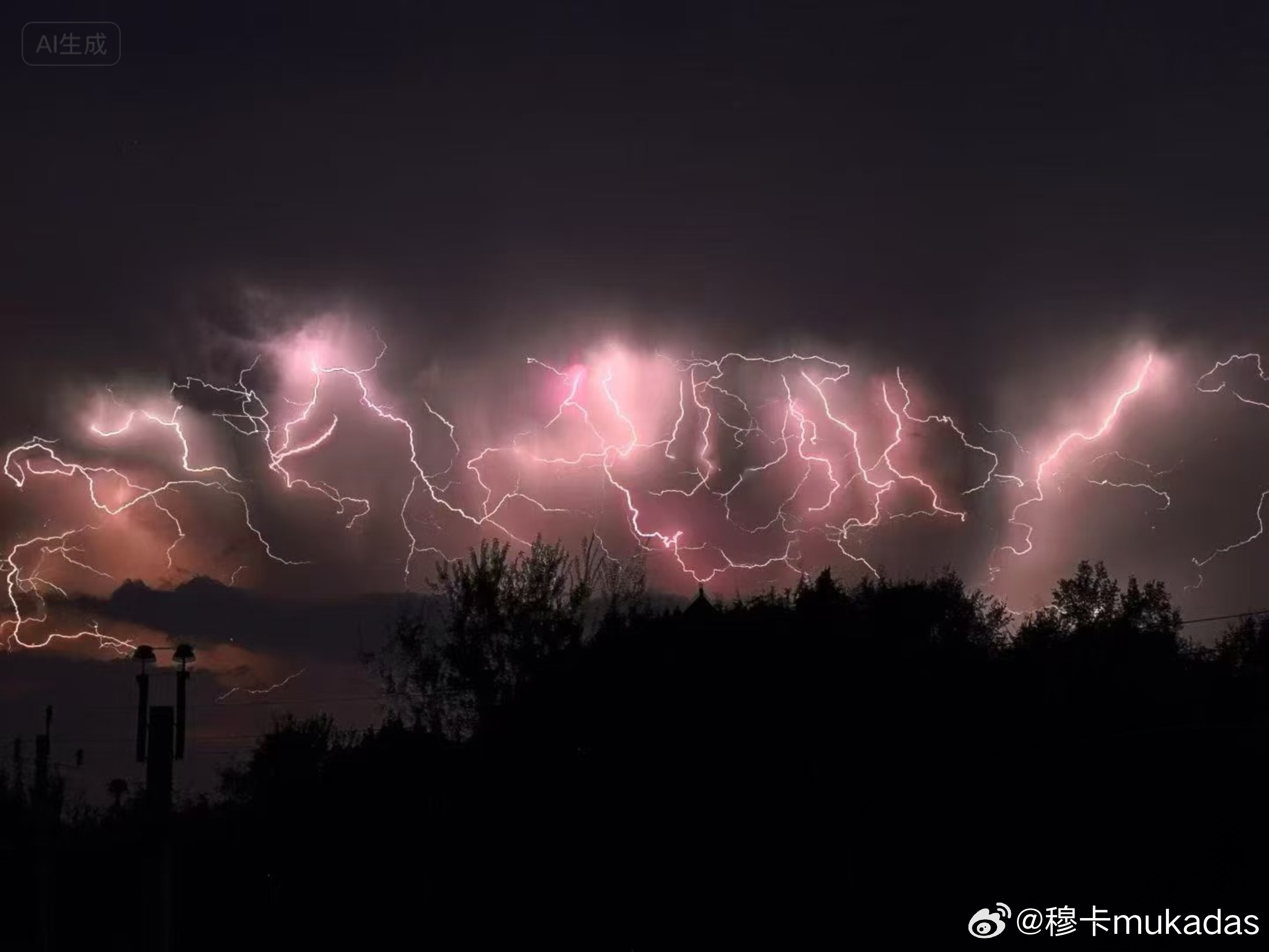 今晚这是神龙降世啊[笑着哭]北京大雨​​​
