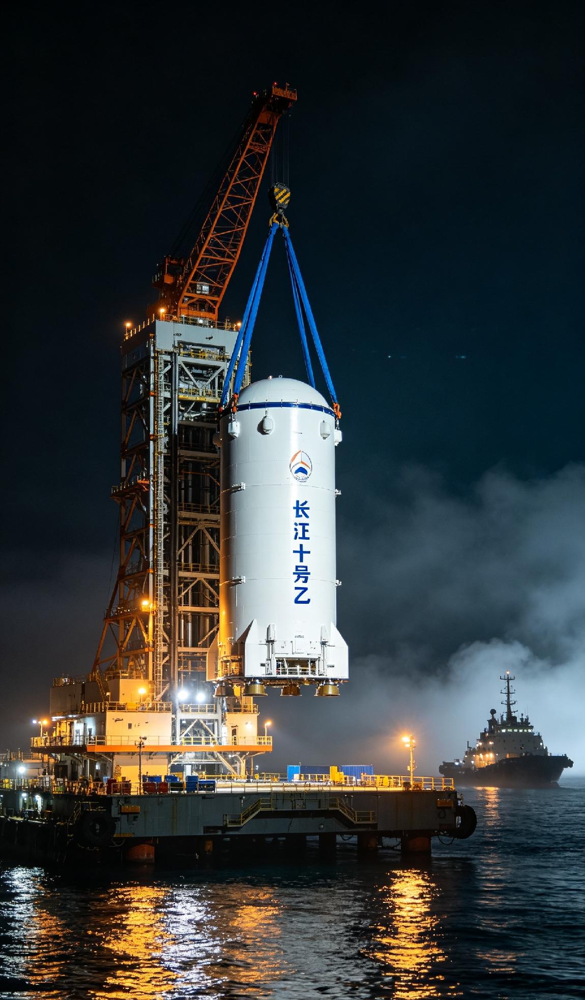 长征十号乙海上回收成功！中国火箭回收突破，能追上美国吗？国产可回收火箭迎来
