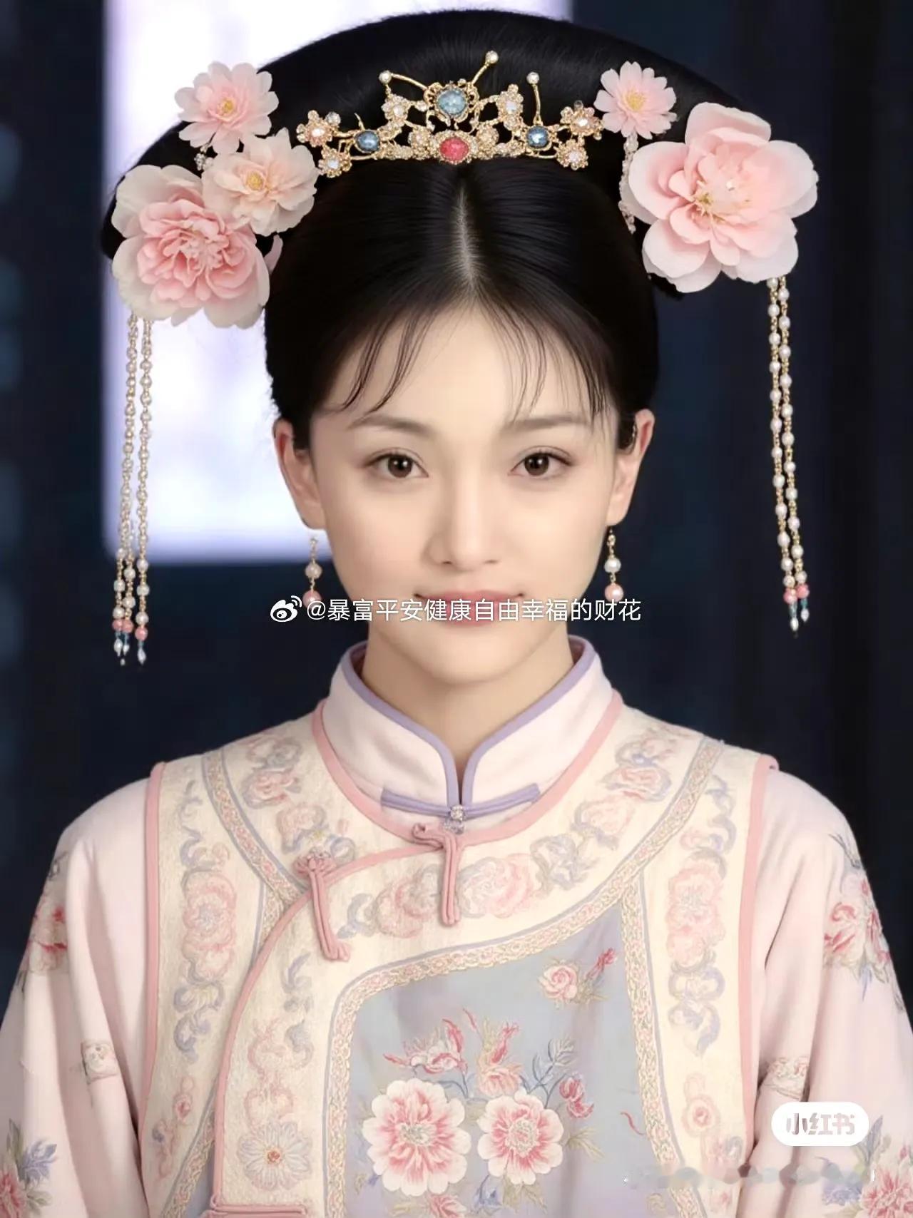 格格水灵，如果如懿传里是这样的妆造，我觉得如懿做什么都是对的，都是皇上的错！​